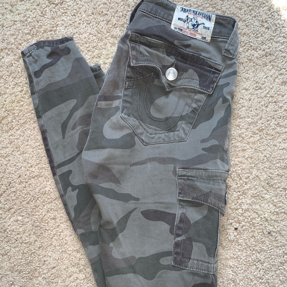True Religion camouflage jeans
